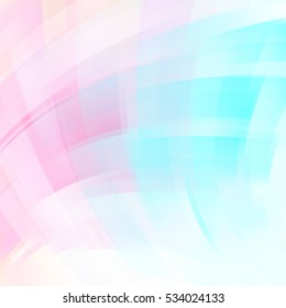 Abstract pastel background with smooth lines. Color waves, pattern, art, technology wallpaper, technology background.  Vector illustration