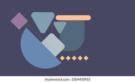 ABSTRACT PASTEL BACKGROUND SMOOTH LIQUID  WITH GEOMETRIC SHAPES FLAT COLORFUL DESIGN VECTOR TEMPLATE GOOD FOR MODERN WEBSITE, WALLPAPER, COVER DESIGN 