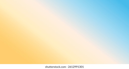 Abstract pastel background with soft gradient light and blur texture in pink, blue, and yellow. Vector design features fluid wave pattern and dreamy multicolor glow for elegant banner concept.