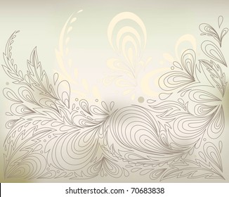 abstract pastel background with stylized vegetable pattern