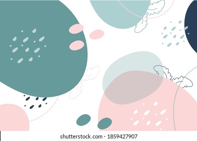 Abstract pastel background vector design
