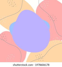 Abstract pastel background vector illustration. Suitable for web banners, social media, postcard, and many more.