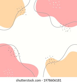 Abstract pastel background vector illustration. Suitable for web banners, social media, postcard, and many more.