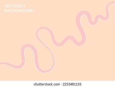 fondo pastel abstracto con línea sinuosa