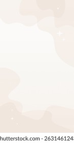 Abstract Pastel Beige Celestial Magical Mobile Phone Background Vector Design
