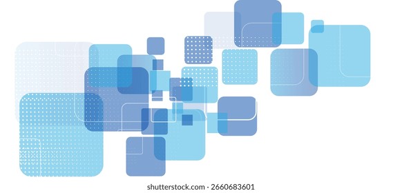 Abstractas fondo azul pastel con diseño de Formas cuadradas
