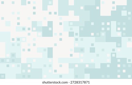 Abstractas patrón de píxeles cuadrados azul pastel.  Ideal para tecnología, fondos de Sitio web, presentaciones o proyectos de diseño moderno. Evoca sentimientos de serenidad, tecnología y flujo de datos.