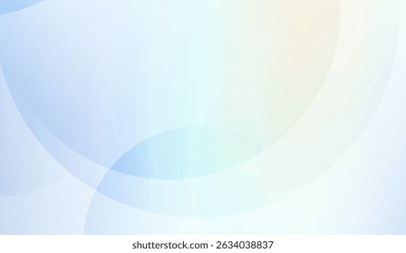 Abstract Pastel Blue and White Gradient Background with Overlapping Circles, Smooth Delicate Texture, Soft Color Transitions for Web Design or Presentation Templates