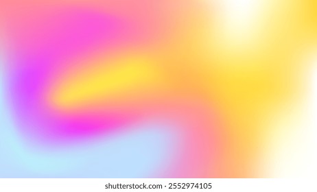 Abstract pastel blurred light fuzz colorful gradient background banner vector illustration. texture