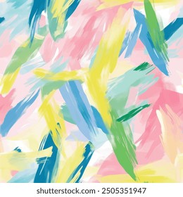 Abstract pastel brush strokes watercolor painting patterns, Cute seamless pattern design element for sale banners, posters, labels, and gift wrapping paper.