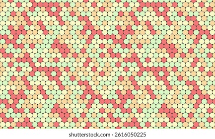 Abstract pastel circle mosaic pattern.  Perfect for website backgrounds, textiles, and branding projects. This repeating geometric design evokes feelings of calm and order.