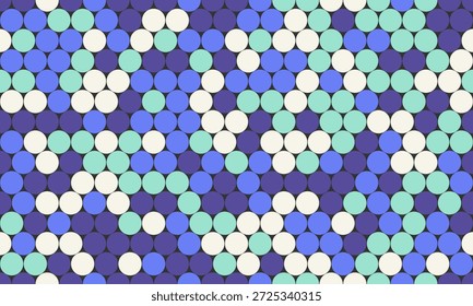Abstract pastel circle pattern.  Perfect for website backgrounds, textile designs, or modern presentations. This vibrant, repeating geometric design evokes feelings of calm and order.