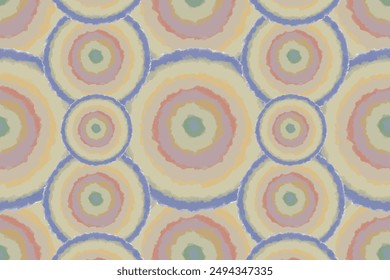 Abstract Pastel Circular Pattern Contemporary Art Background for Design