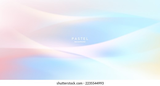 Abstract pastel color background design soft template vector illustration