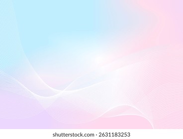 fundo de cor pastel abstrato com linhas onduladas