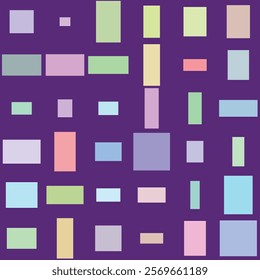 Abstract Pastel Color Block Pattern Design