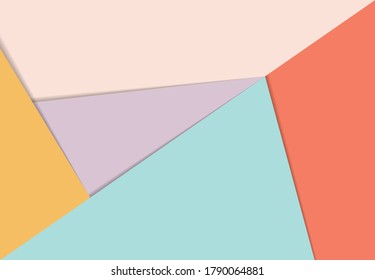 Abstract pastel color design of pattern paper cut artwork background. Use for ad, poster, artwork, template design, print. illustration vector eps10