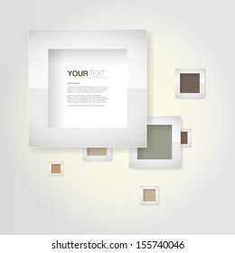 Abstract pastel color frames design vector background for your text Eps 10 vector illustration