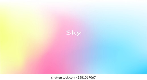 Abstract pastel color gradient of different colors , Smooth transition of colors in vector. Perfect for background. 