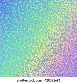 Abstract Pastel Color Rainbow. Dotted Hologram Background.