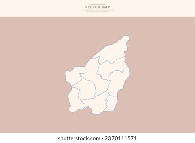 Abstract  Pastel color of San Marino map vector.