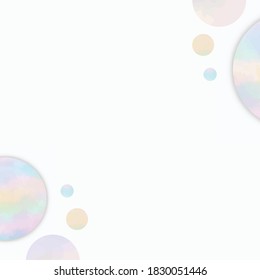 Abstract pastel color tone with random shapes on white background. EPS10 vector illustration graphic design.