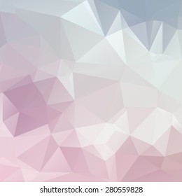 Abstract pastel color triangle shape background vector illustration