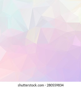 Abstract pastel color triangle shape background vector illustration