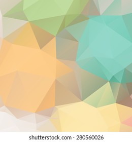 Abstract pastel color triangle shape background vector illustration