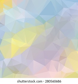 Abstract pastel color triangle shape background vector illustration