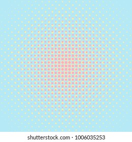 Abstract pastel colored background with dotted halftone effect. Vector illustration