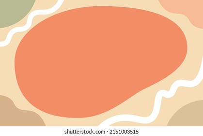 Resumen de fondo pintado a mano en color pastel con espacio de copias redondeado. Adecuado para portada, papel pintado e impresiones.