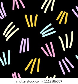Abstract pastel colored seamless pattern. Modern swatch paint for birthday card, kids party invitation, wallpaper, holiday wrapping paper, shop sale poster, bag print, t shirt, workshop advertising.