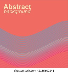 Abstract pastel colored wavy line vector illustration design background .eps