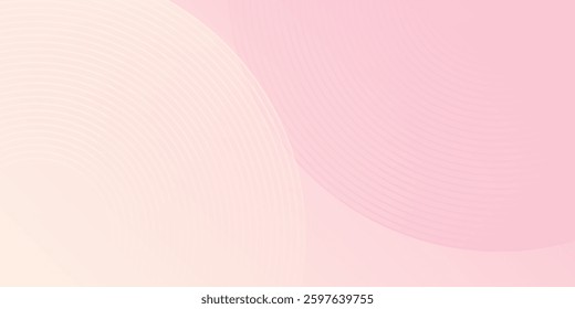 Abstract pastel colorful  pink and yellow gradations. Circle effect simple background abstract modern design