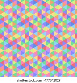 Abstract pastel colorful triangle background pattern