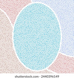 ABSTRAKTER PASTELLFARBENER TURING-MUSTER-DESIGN-HINTERGRUND-VEKTOR GUT FÜR TAPETE, COVER, POSTER 