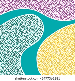 ABSTRACT PASTEL COLORFUL TURING PATTERN ROUGH DESIGN REACTION DIFFUSION BACKGROUND VECTOR GOOD FOR WALLPAPER, COVER,POSTER 