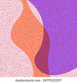 ABSTRACT PASTEL COLORFUL TURING PATTERN ROUGH DESIGN REACTION DIFFUSION BACKGROUND VECTOR GOOD FOR WALLPAPER, COVER,POSTER 