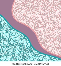 ABSTRACT PASTEL COLORFUL TURING PATTERN ROUGH DESIGN REACTION DIFFUSION BACKGROUND VECTOR GOOD FOR WALLPAPER, COVER,POSTER 