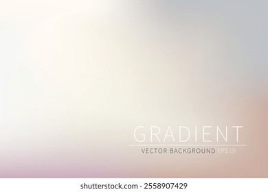 Abstract pastel colors blurred gradient. Silver, light blue and pink gradient pastel background. Eps 10