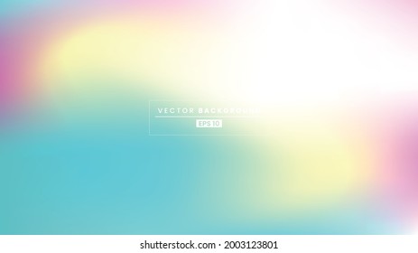 Abstract pastel colours gradient blurred vector background