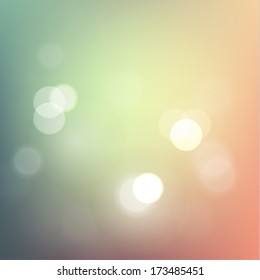 Abstract pastel defocused lights background - eps10 vector