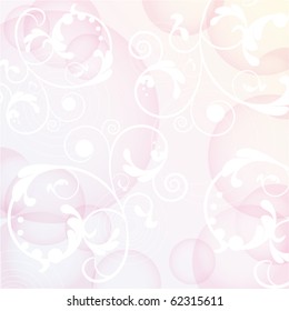 Abstract pastel floral background