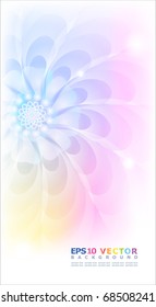  Abstract pastel floral background. Eps10.