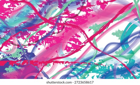 Fundo abstrato da onda do fluido do pastel com traçados suaves do pincel
