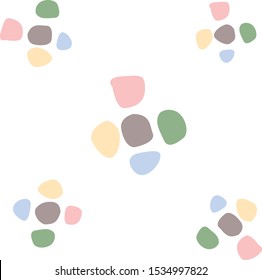 Abstract pastel free form for flat or minimal background