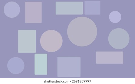 Composição geométrica de pastel abstrata com círculos quadrados e retângulos fundo para design gráfico