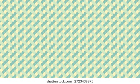 Abstractas patrón geométrico pastel. Textura sin costuras de Formas entrelazadas en suave verde azulado y beige. Ideal para estampados textiles, fondos de Sitio web y proyectos de diseño decorativo.
