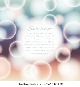 Abstract pastel glowing background. Vector illustration